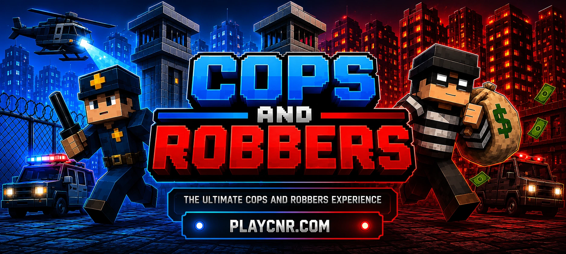 Cops and Robbers Minecraft server artwork
